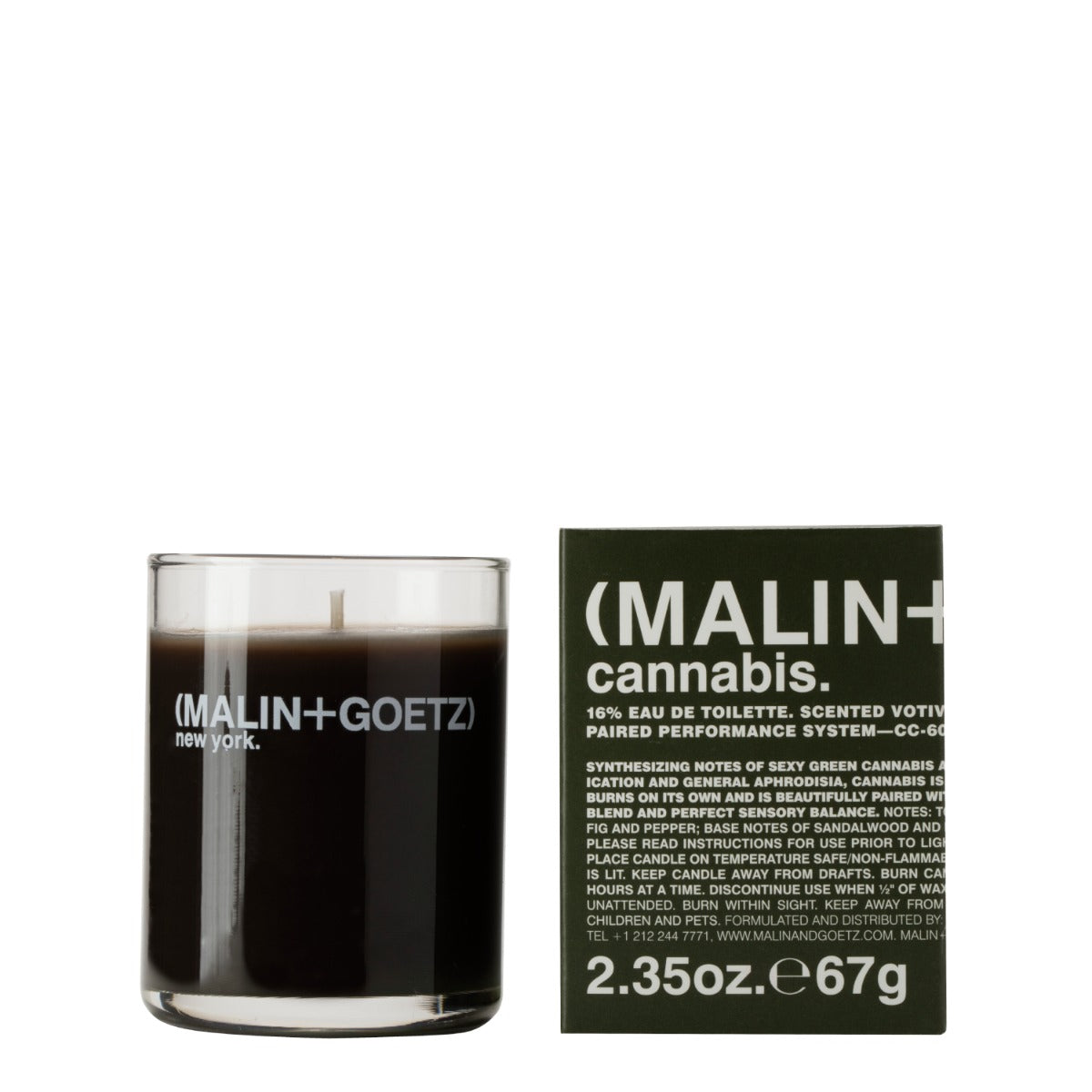 cannabis votive. - 2.35 oz.