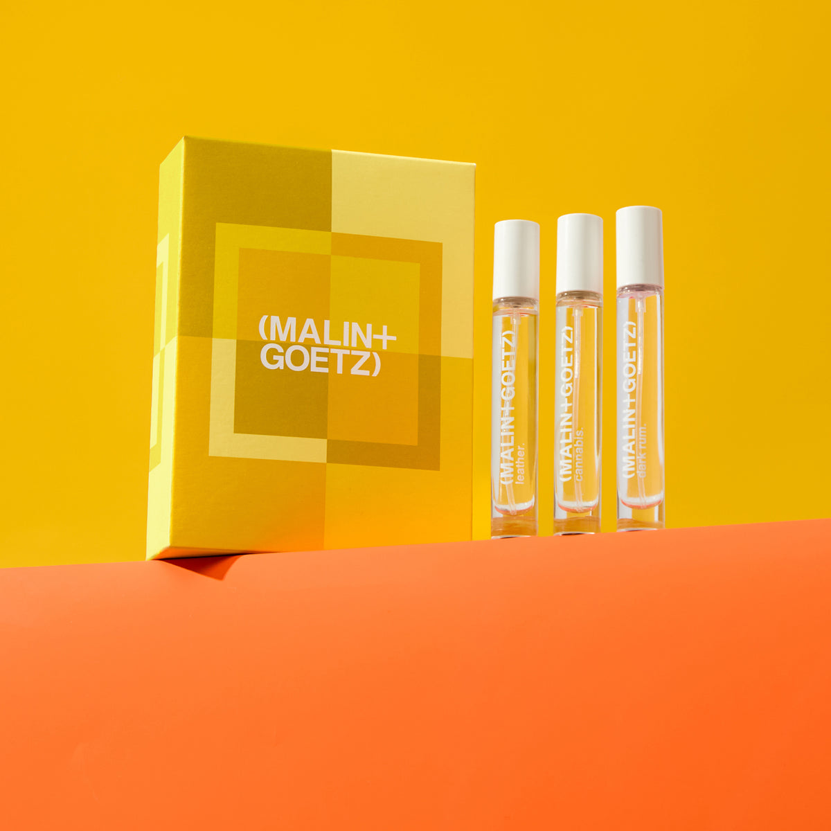 naughty, nice and neat holiday set includes leather eau de parfum. 0.33 fl. oz. / 10ml, cannabis eau de parfum. 0.33 fl. oz. / 10ml, dark rum eau de parfum. 0.33 fl. oz. / 10ml