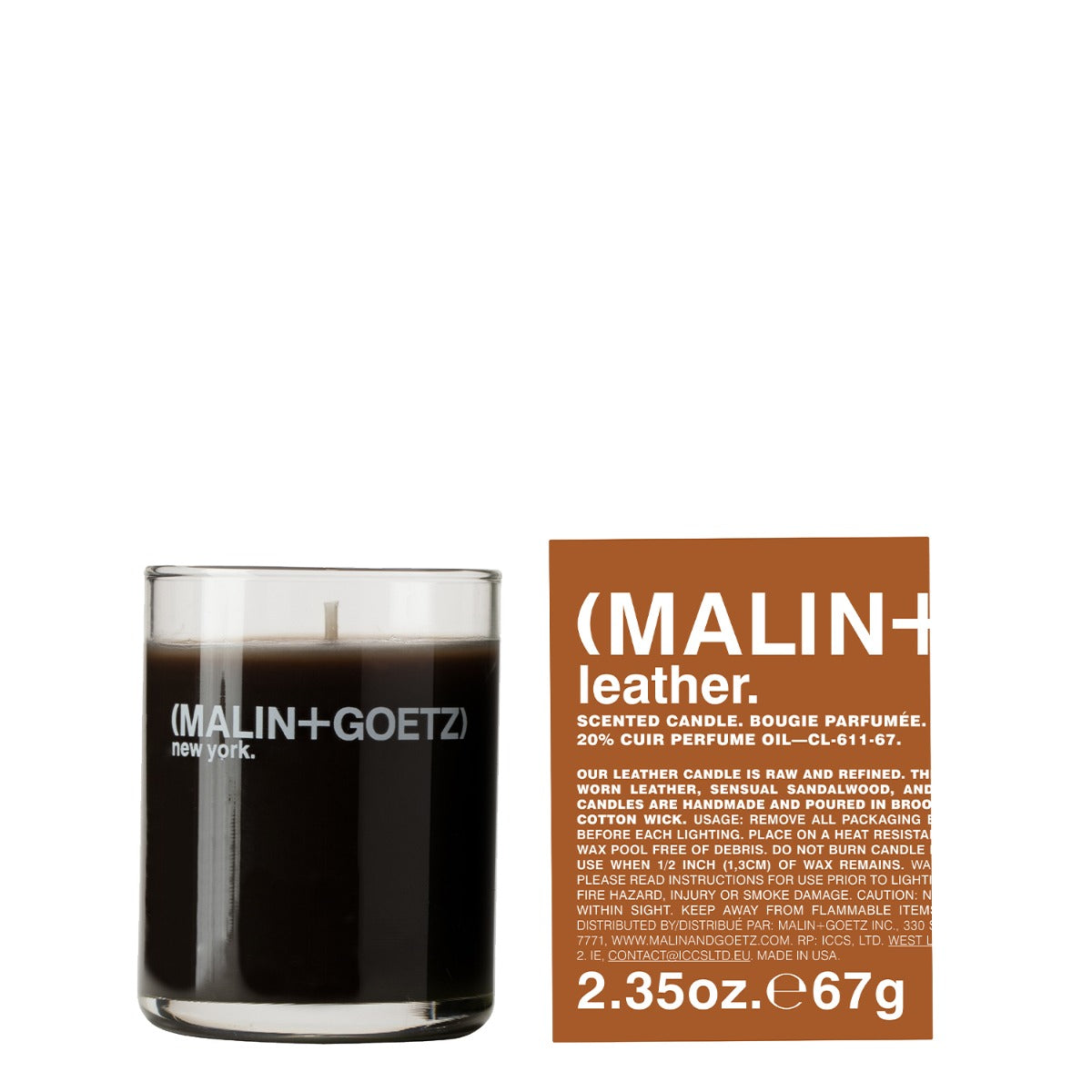 Leather votive.