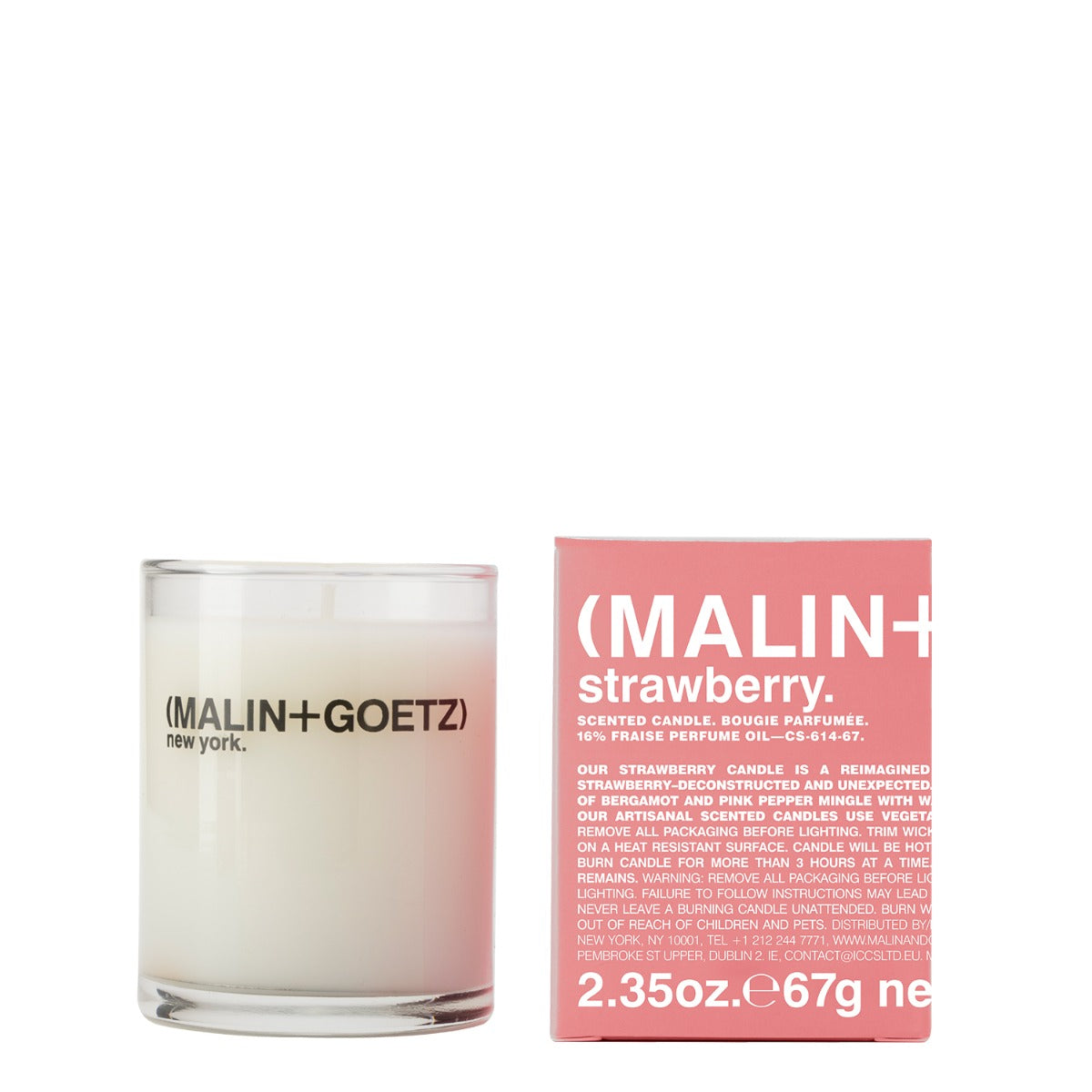 Strawberry votive.
